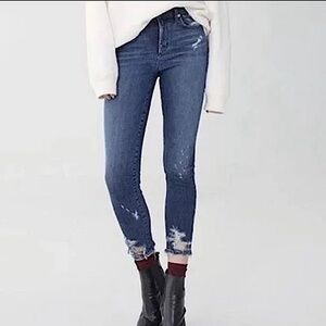 Agolde Distressed Skinny Jeans.